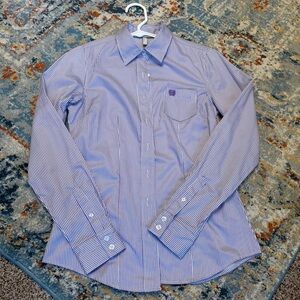 Blue Striped Men's Shirt